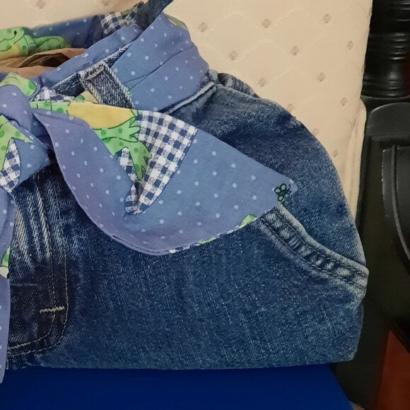 Cute Handmade Jean Purse 13X7X3 Lined - Picture 7 of 7